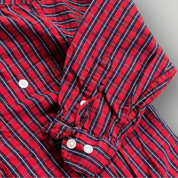 Basic Edition Button-Down Plaid Shirt - Picture 6 of 10